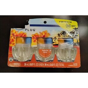 Febreze Plug In Hawaiian‎ Aloha 3 Refills Set New